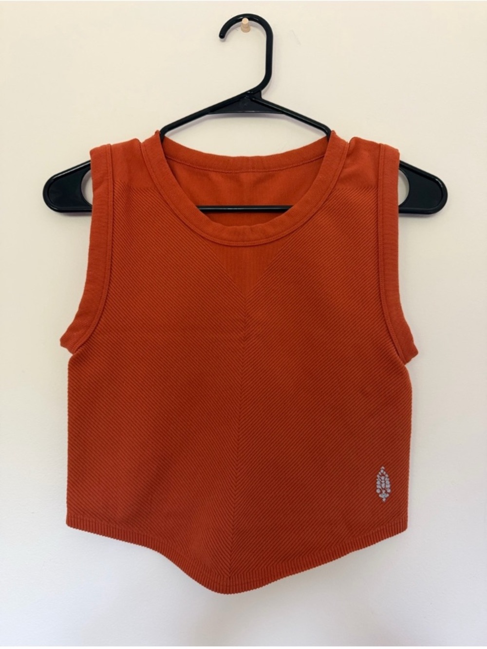 Girls' Sleeveless Ribbed Tank Top - Burnt Orange